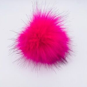 Hot Pink Fluffy Pom Pom